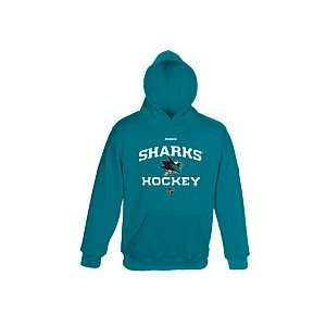  Reebok San Jose Sharks Kids Center Ice Pullover Hooded 