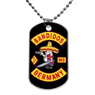 BANDIDOS GERMANY MC Motorcycle Club Tag Necklace  