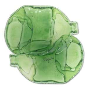  Art glass centerpiece, Green Grapes