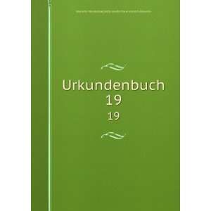  Urkundenbuch. 19 Verein fÃ¼r Mecklenburgische 