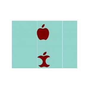  Apple with bites   Removeable Wall Decal   selected color 