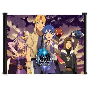  Star Ocean Second Evolution Game Fabric Wall Scroll 