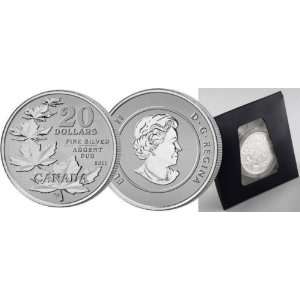   Maple Leaf Commerative Silver Coin, .9999 1/4 troy oz 