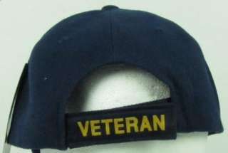 NEW BLUE US NAVY VIETNAM VETERAN BASEBALL CAP/HAT  