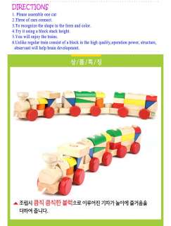   Stacking Blocks Baby Childs Educational Toy Train Travel New Gift