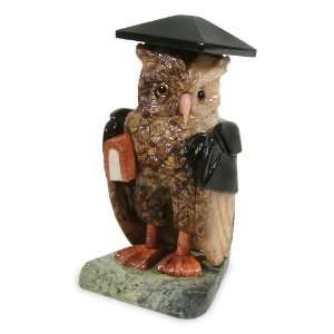  Gemstone sculpture, Scholarly Owl