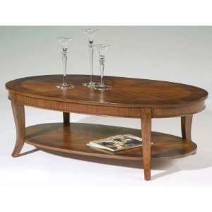  Oval Cocktail Table by Liberty   Rich Cherry Finish (748 