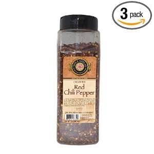Spice Appeal Crushed Red Chili Pepper, 12 Ounce Jars (Pack of 3 