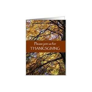  Thanksgiving Invitation   Autumn Card Health & Personal 