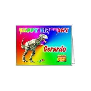  Gerardo, T rex Birthday Card Eater Card Health & Personal 