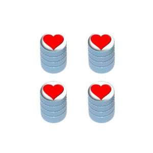    Heart   Love Tire Rim Valve Stem Caps   Light Blue Automotive