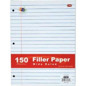  Filler Paper Wide Ruled 150 Sheets Case Pack 48 