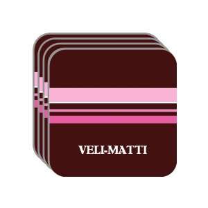  Personal Name Gift   VELI MATTI Set of 4 Mini Mousepad 