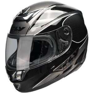 Fly Racing Paradigm Classic Black/Silver Helmet   Color  Black   Size 