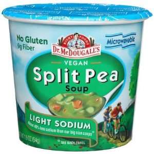 Dr. McDougalls Right Foods Vegan Split Pea Soup, Light Sodium, 1.9 oz 