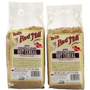 Bobs Red Mill Apple Cinn Cereal Grains, 24 oz, 2 pk  