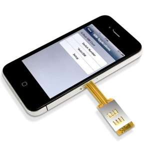   FOR APPLE iPHONE 4 4S 4G Q power Q sim TWIN DOUBLE SIM Electronics
