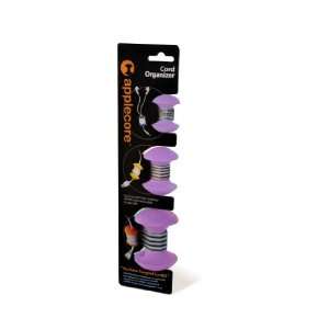  AppleCore Cable Organizer 3 Pack All Purple (Small, Medium 