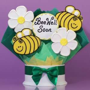 Bee Well Soon Cookie Bouquet   5 Piece  Grocery & Gourmet 