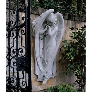 Classic Large Italian Winged Angel Wall Sculpture Statue Figurine 