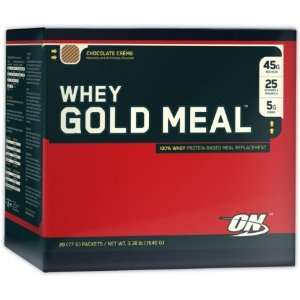 Optimum Nutrition Whey Gold Meal, Vanilla Custard 20   76 g packets [3 