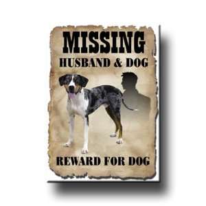  Catahoula Leopard Dog Husband Missing Reward Fridge Magnet 