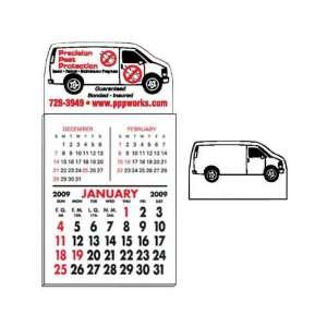  Calendar with van shaped top  decal 2 15/16 x 1 5/8 