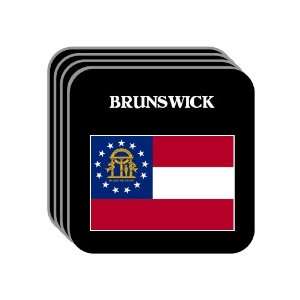  US State Flag   BRUNSWICK, Georgia (GA) Set of 4 Mini 