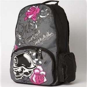  Metal Mulisha Womens Sparrow Rose Backpack   Charcoal 
