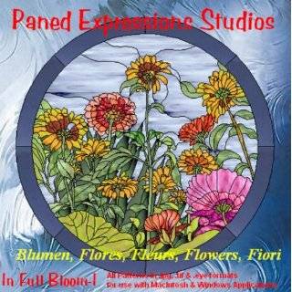 stained glass pattern collection in full bloom by paned expressions 