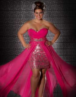   by Cassandra 76288 Prom Pageant Dress Formal Ball Gown Plus Size 18W