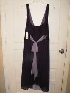 Womens A.P.N.Y ALYN PAIGE Sleeveless Purple Dress Large  