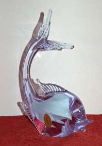 MURANO ART GLASS FISH MADE IN VENICE,ITALY BEAUTIFUL  