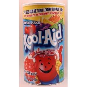  Kool aid Tropical Punch Soft Drink Mix, 81.8 Oz Makes 34 