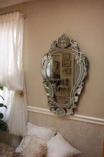 Venetian Glass Mirror~Romanic Home~Chic~ParisApt~Shabby  