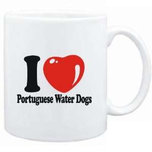    Mug White  I LOVE Portuguese Water Dogs  Dogs