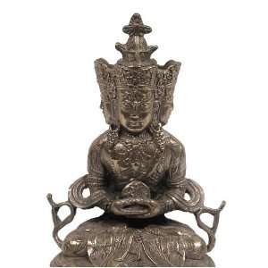  Vairocana Tibetan Silver Statue Vairocana Buddha 