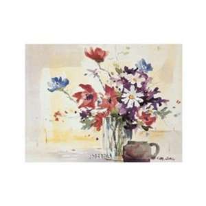   Spring Floral Finest LAMINATED Print George Jung 21x18