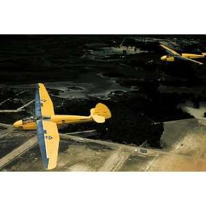  Marine Corps Glider Airplane, Parris Island 8x12 Silver 