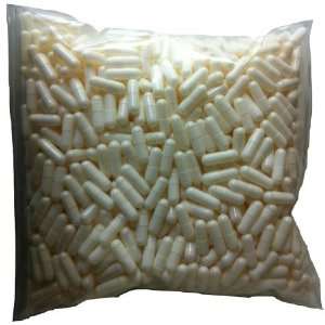  1000 gelatin gel capsules size 0 White Opaque~ Kosher 