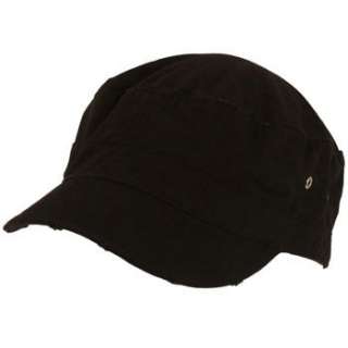 San Diego Frayed GI Castro Fidel Cadet Hat Cap Black L  