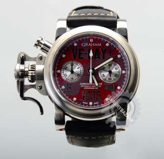 Graham Chronofighter VE Day 2005 (Steel / Red / Leather)