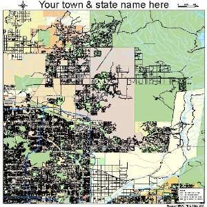  Street & Road Map of Scottsdale, Arizona AZ   Printed 