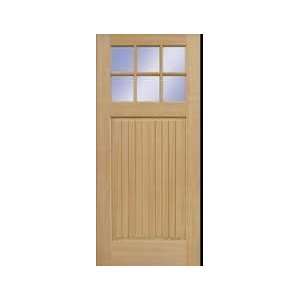    Exterior Door One Panel Six Lite V Groove