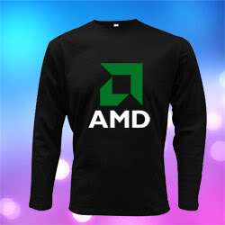 AMD* Logo Processor Computer Men T shirt size S to 3XL  