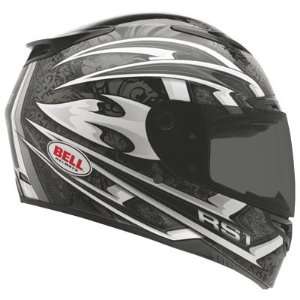  Bell RS 1 Motorcycle Helmet Medium Cataclysm Silver 