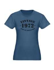 Cute Birthday Vintage 1972 Organic Womens Fitted 40th birthday 