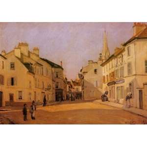 Oil Painting Square in Argenteuil Alfred Sisley Hand Painted Art 