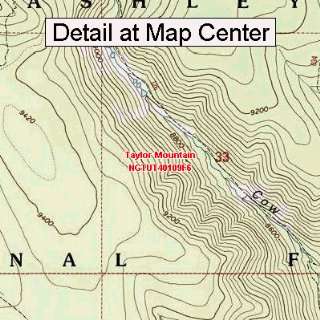   Map   Taylor Mountain, Utah (Folded/Waterproof)