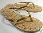 NEW ELAINE TURNER AMY Patent Leather Bronze Sandals ~ 9